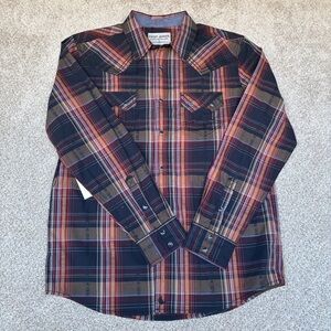 Cody James Authentic Western Apparel Pearl Snap Western Men's Size Medium NWT